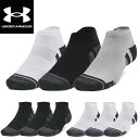 【最大2000円割引クーポン!枚数限定5/6 09:59まで】アンダーアーマー UNDER ARMOUR UAパフォーマンステック ローカット ソックス 3足セ...