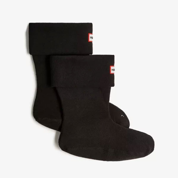 헌터 HUNTER 유니섹스 RECYCLED FLEECE SHORT BOOT SOCK 부츠 양말 쇼트용 UAS3401RCF-BLK