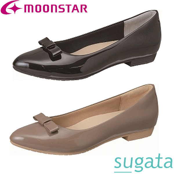 スガタ 歩きやすいパンプス レディース ムーンスター moonstar スガタ sugata レインパンプス MS SGTR106 3E 歩きやすい 抗菌防臭 MSSGTR106 レディース