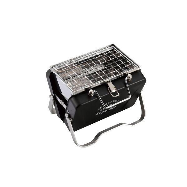 【商品説明】●ソロキャンプやお花見・行楽に最適なコンパクトサイズ！●収納サイズ：190×60×165mm●網サイズ：163×108mm●セット内容：本体　目皿フレーム　燃料用目皿　バーベキュー網　ゴトク【03002270700000000】【02810000000000000】