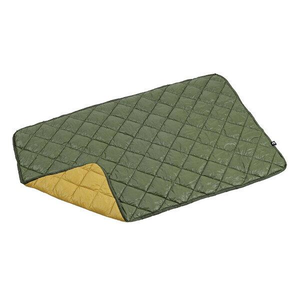 CAPTAIN STAG キャプテンスタッグ UM-1555 CSファイバーダウンブランケット 120×75cm・モスグリーン×キャメル UM1555 ラフィートスポーツ