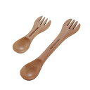 CAPTAIN STAG キャプテンスタッグ ウッドブレス スプーン&フォーク2個組セットトレッキング キャンプ用品 食器 フォーク スプーン UP2700 U...