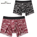 【最大2000円割引クーポン!枚数限定5/6 09:59まで】GUNZE グンゼ BODYWILD ボディワイルド EZXボクサー ジオメトリック柄 BWV01...