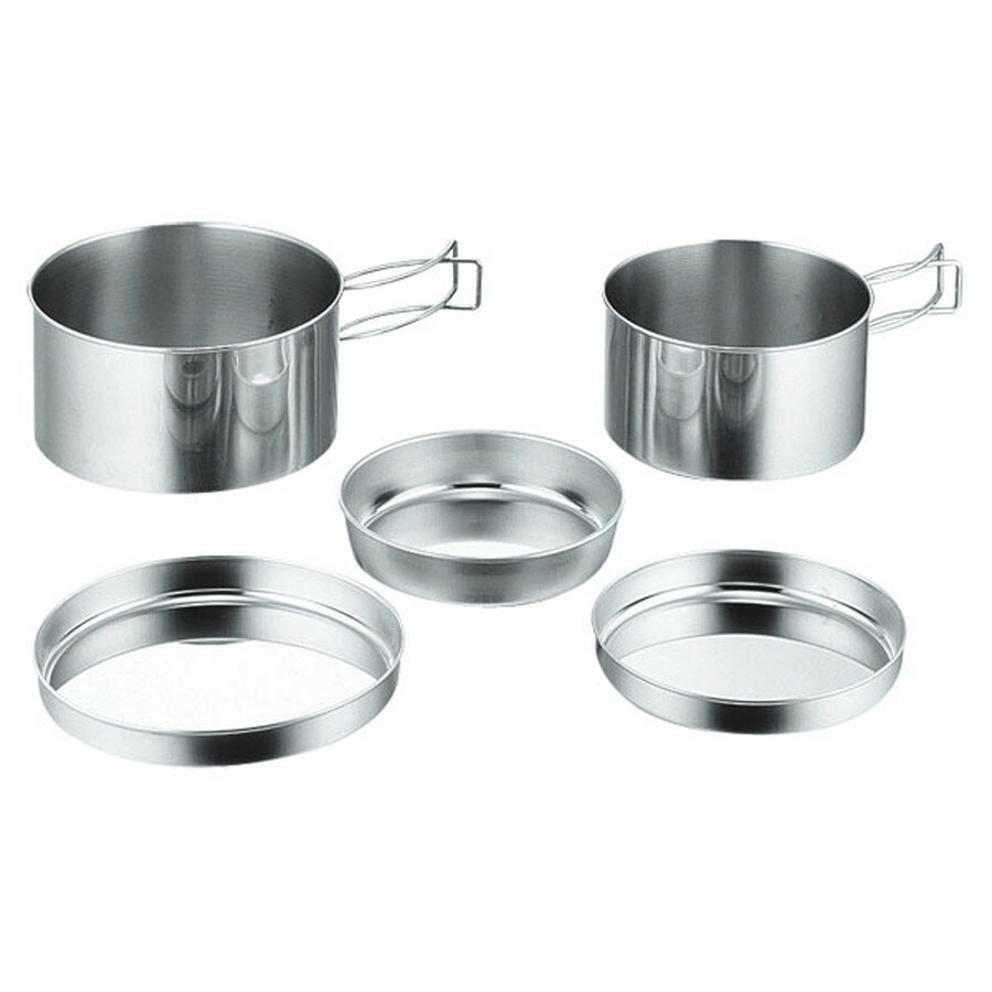 返品交換不可 現品限り処分 CAPTAINSTAG キャプテンスタッグ キャンピング食器5点セット箱入 M－7520 M7520 キャンプ ピクニック 皿