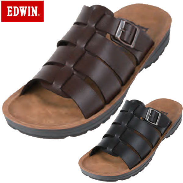 【最大2000円割引クーポン！枚数限定12/6 09:59まで】EDWIN エドウイン サンダル シューズ EW5112 メンズ ダイマツ ラフィートスポーツ
