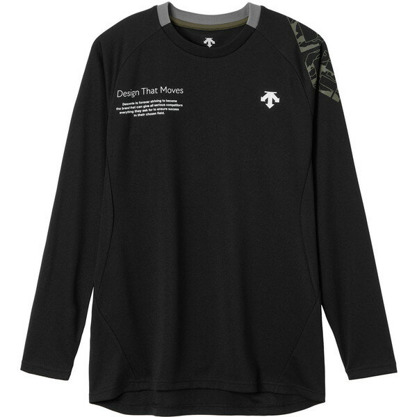 デサント DESCENTE プラクティスシャツ 長袖 バレーボール ユニセックス DV5FLT01U-BK