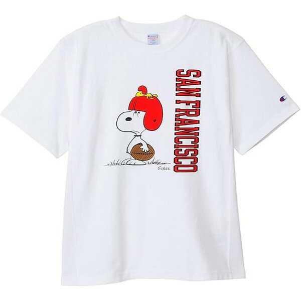 Champion チャンピオン ピーナッツ スヌーピーリバースウィーブ ショートスリーブTシャツ 半袖 メンズ ..