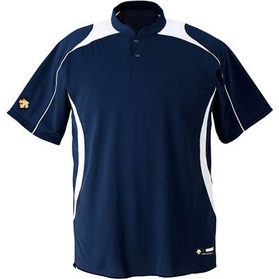 【最大2000円割引クーポン！枚数限定3/6 09:59まで】返品交換不可 大特価 デサント DESCENTE ジュニア 2ボタンベースボールシャツ 野球 ソフトボール ベースボールTシャツ JDB110B-DNSW ジュニア ボーイズ