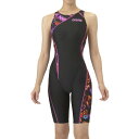 ARENA アリーナ レーシングワンピーススパッツ オープンバック・ハーフレッグ 水泳 水着レディース競泳用 公認 AS5FRC60L-BKPK