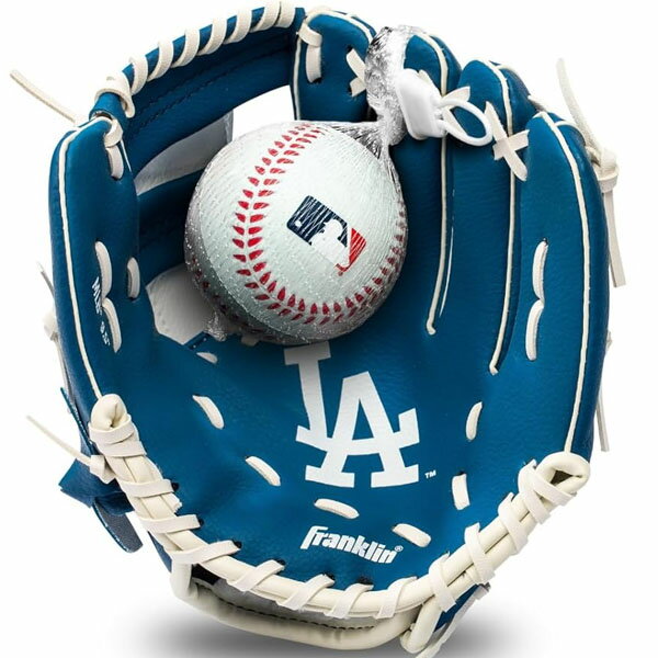 Franklin フランクリン MLBチーム 9.5インチ グローブ ボール付き 76099F19 野球 ベースボール ドジャース