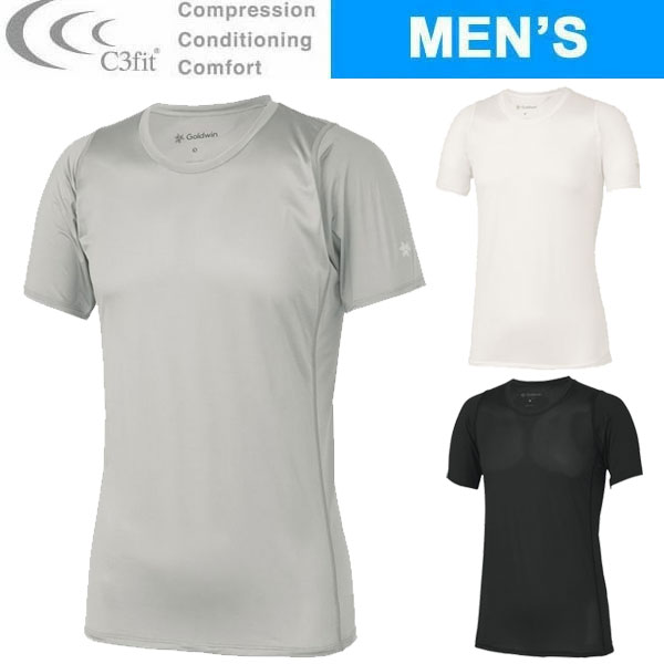楽天Lafitte ラフィートスポーツC3fit シースリーフィット COOL HALF SLEEVES GC65103 メンズ クーリングハーフスリーブ