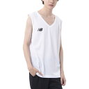 ニューバランス new balance インナーシャツ Vネックノースリーブ サッカー インナーシャツ JMTF1022-WT
