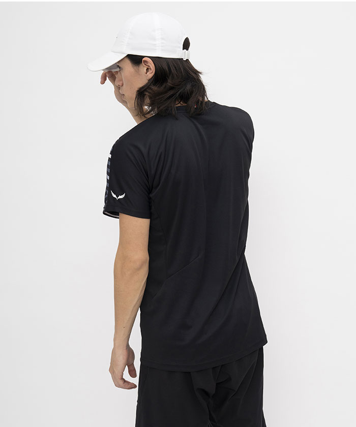 返品交換不可 大特価 le coq sportif ルコック クーリング サンスクリーン エールフォルム ゲームシャツ テニス QTMXJA02-BK 半袖 即納