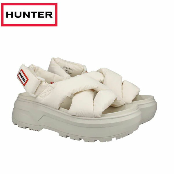 ハンター HUNTER ユニセックス シティ リベル パフド クロスオーバー サンダル キャンバスクリーム UFD3116NYL-CCR シューズ