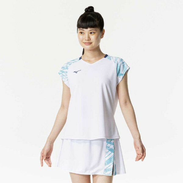【ポイント2倍以上！スーパーSALE期間限定3/11まで】MIZUNO ミズノ ゲームシャツ ラケットスポーツ ウィメンズ ゲームウエア 62JAB70201 ラフィートスポーツ