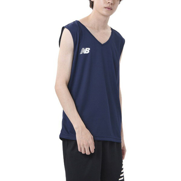 ニューバランス new balance 53 インナーシャツ Vネックノースリーブ サッカー メンズ JMTF1022-NV