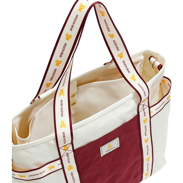 Wilson ウイルソン BEAR JPN COLLECTION TOTE 2025 WINE テニス トートバッグ WR80...
