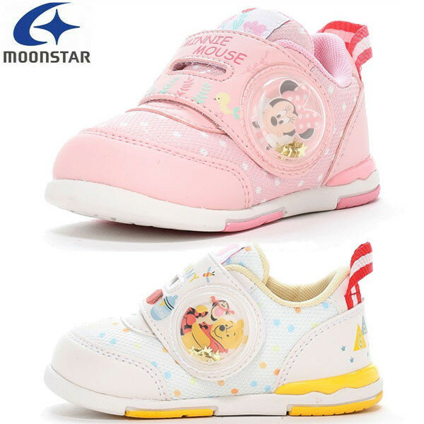 ムーンスター moonstar ディズニー プーさん ミニーちゃん DN B1318 子供靴 キッズシューズ DNB1318 スニーカー ベビー