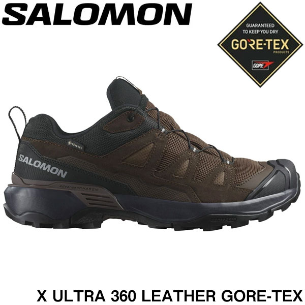 サロモン SALOMON X ULTRA 360 LEATHER GORE-TEX 男性用ハイキングシューズ L47571200 メンズ...