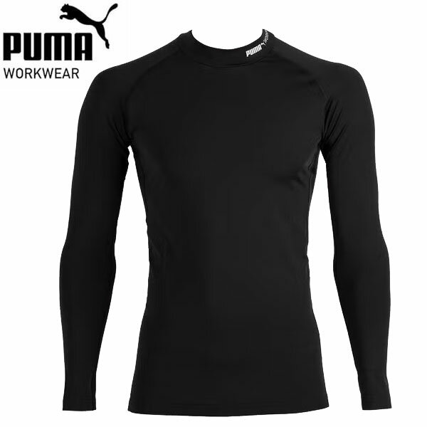 樂天商城 - PUMA プーマ セーフティ 防寒パフォーマンスウェア モックネック PW-2012W 高機能 ワークウェア ワーキング 作業服 メンズ 裏起毛 秋冬