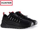 返品交換不可 訳あり大特価 ハンター HUNTER メンズ トラベル ミッド トレーナー スニーカー MFK1000PTP-BLK