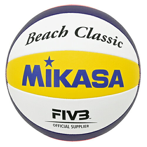 ミカサ MIKASA ビーチバレーボール 練習球 ホワイト イエロー ブルー レッド BV551C-WYBR