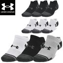 【最大2000円割引クーポン!枚数限定5/6 09:59まで】アンダーアーマー UNDER ARMOUR UAパフォーマンステック ノーショー ソックス 3足セ...