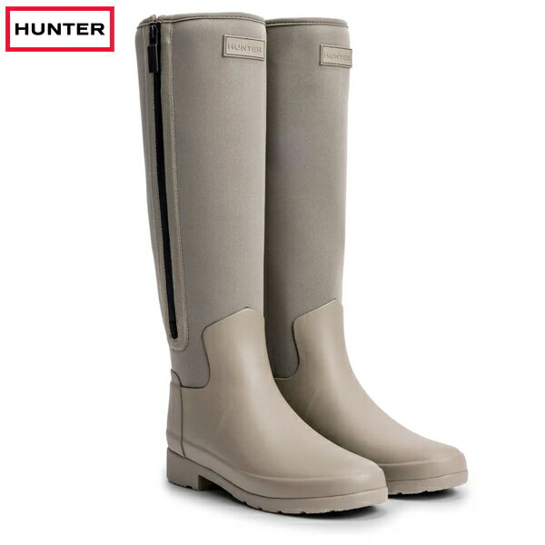 樂天商城 - ハンター HUNTER レディース リファインド トール ネオプレン ジップ ブーツ エナジークレイ WFT4009NRE-ECL