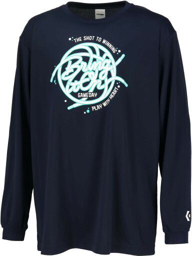 CONVERSE コンバース プリントロングスリーブシャツ バスケットボール Tシャツ メンズ CB242364L-2900 CONVERSE コンバース プリントロングスリーブシャツ バスケットボール Tシャツ メンズ CB242364L-2900