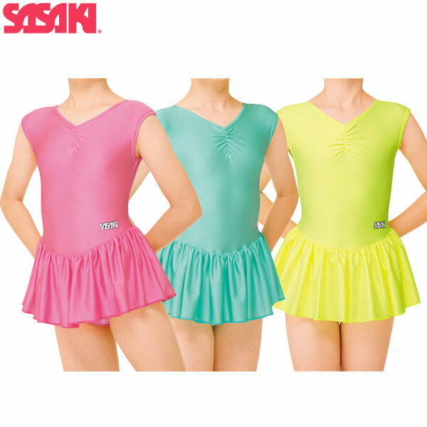 ササキスポーツ SASAKI 新体操 ウェア ジュニア用スカート付きレオタード J-7000FS J7000FS ラフィート..