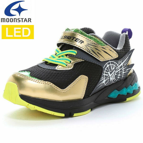 樂天商城 - ムーンスター moonstar スキルシューター 光スキル イッセン LED 光る SK 0079LE 子供靴 キッズ ジュニア シューズ スニーカー SK0079LE