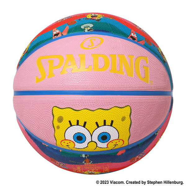 SPALDING スポルディング スポンジボブ キャラクター ラバー バスケットボール 6号...