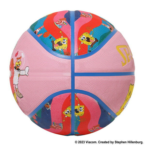 SPALDING スポルディング スポンジボブ キャラクター ラバー バスケットボール 6号...