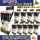 スポーツようかん カカオ 井村屋 エネルギーチャージ YK-11148 10本入り×10箱 スポーツ時の低血糖状態ハンガーノックを防ぐ あす楽即納