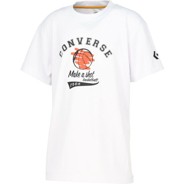 CONVERSE コンバース Jr.プリントTシャツ バスケットボール 半袖TシャツJR キッズ ジュニア CB461358-1100