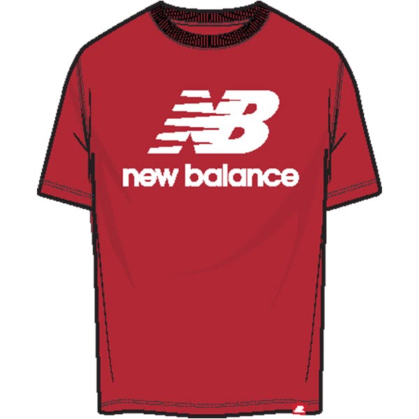 ニューバランス（new balance） NB Essentials スタックドロゴ ショートスリーブTシャツ メンズ アパレル ウェア AMT01575-REP(チームレッド)