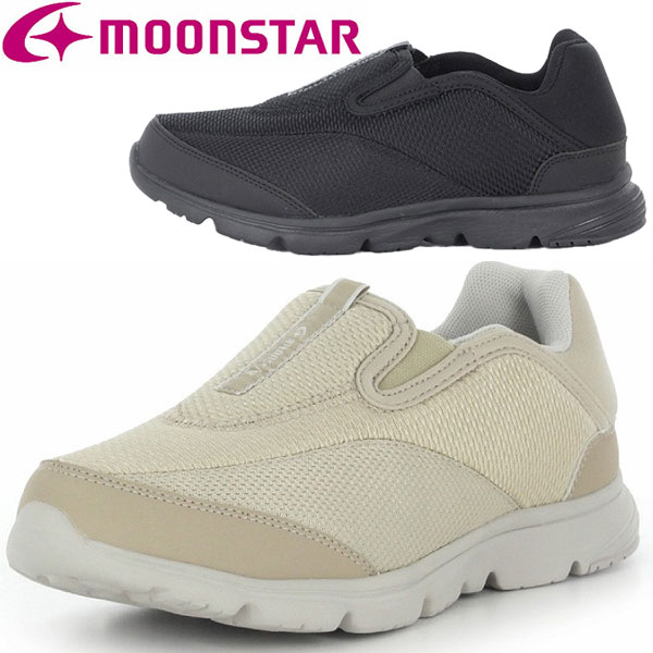 【エントリーでP最大27.5倍！11日1:59まで】ムーンスター moonstar スリッポン SPLTS L102A 軽量 ワイド設計 シューズ SPLTSL102A レディース ラフィートスポーツ