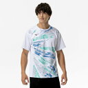 【最大2000円割引クーポン!枚数限定5/6 09:59まで】ミズノ MIZUNO ゲームシャツ ラケットスポーツ 半袖 メンズ 62JAC02801 ラフィー...