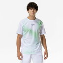 【最大2000円割引クーポン!枚数限定5/6 09:59まで】ミズノ MIZUNO 汗処理/通気 ドライエアロフローゲームシャツ ラケットスポーツ 半袖 メンズ...
