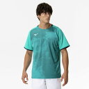 【最大2000円割引クーポン!枚数限定5/6 09:59まで】ミズノ MIZUNO ゲームシャツ ラケットスポーツ 半袖 メンズ 62JAC01112 ラフィー...