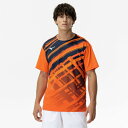【最大2000円割引クーポン!枚数限定5/6 09:59まで】ミズノ MIZUNO ゲームシャツ ラケットスポーツ 半袖 メンズ 62JAC01454 ラフィー...