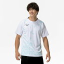 【最大2000円割引クーポン!枚数限定5/6 09:59まで】ミズノ MIZUNO ゲームシャツ ラケットスポーツ 半袖 メンズ 62JAC02001 ラフィー...