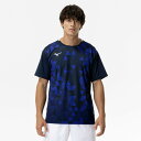 【最大2000円割引クーポン!枚数限定5/6 09:59まで】ミズノ MIZUNO ゲームシャツ ラケットスポーツ 半袖 メンズ 62JAC02014 ラフィー...