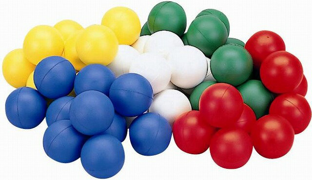 エバニュー カラー玉セットPU 10個入 EKA483-500 ラフィートスポーツ