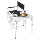 CAPTAINSTAG キャプテンスタッグ ラフォーレアルミツーウェイサイドテーブル アジャスター付 60×45cm UC0513 ラフィートスポーツ