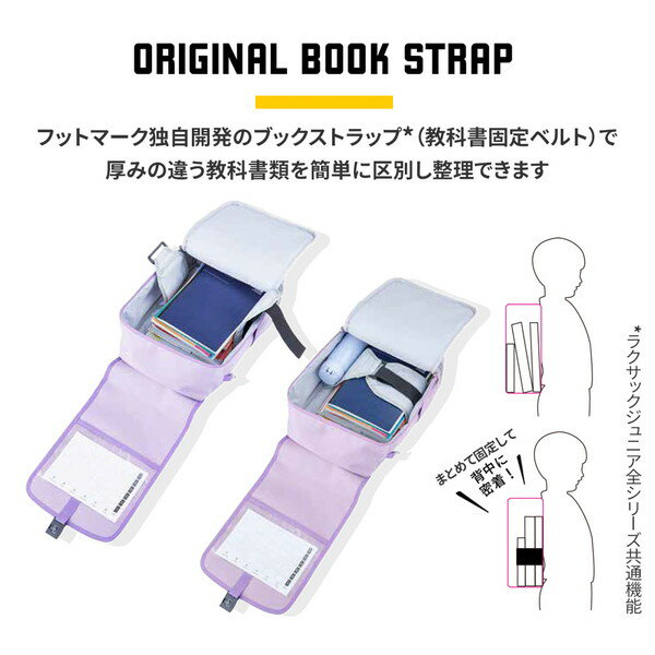 【最大10％OFFクーポン！スポーツ大賞受賞感謝SALE 2/10 23:59まで】フットマーク FOOTMARK RAKUSACK JUNIOR LG 小 低学年用 ラクサック キッズ ジュニア 軽量 ランドセル リュックサック スクールバッグ 101347 ラフィートスポーツ 3