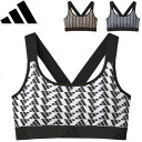 adidas アディダス プリントハーフトップ ノンワイヤー スポブラ AP8355 アンダーウェア レディース インナー 下着 ラフィートスポーツ