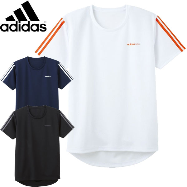 adidas アディダス 3本ラインTシャツ 