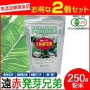 【最大2000円割引クーポン!枚数限定5/6 09:59まで】遠赤青汁 遠赤発芽兄弟 250g 2袋セット 2040-2 ラフィートスポーツ