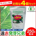 【最大2000円割引クーポン!枚数限定5/6 09:59まで】遠赤青汁 遠赤発芽兄弟 250g 4袋セット 2040-4 ラフィートスポーツ